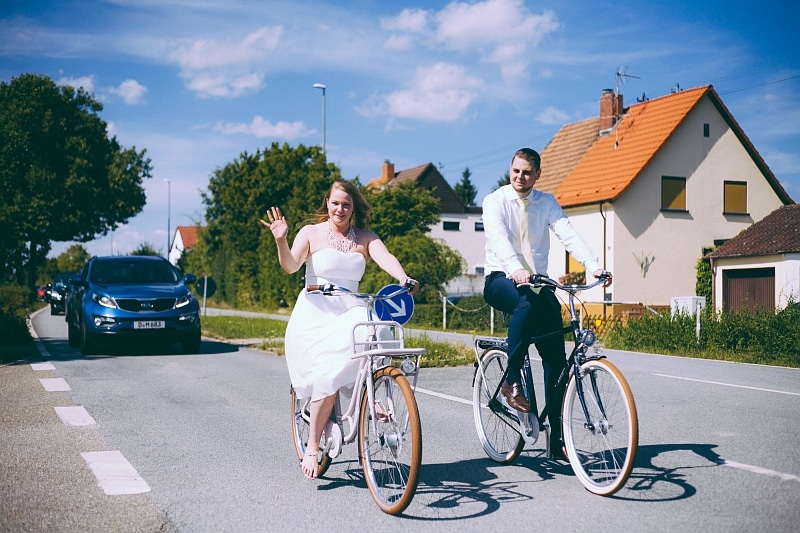 Hochzeit Fahrrad