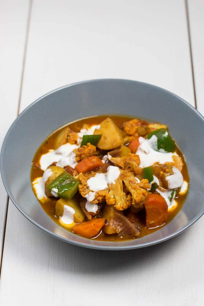 Einfaches indisches Gemüse Curry